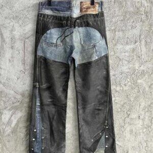Acne Studios Printed Trousers Blue/Black